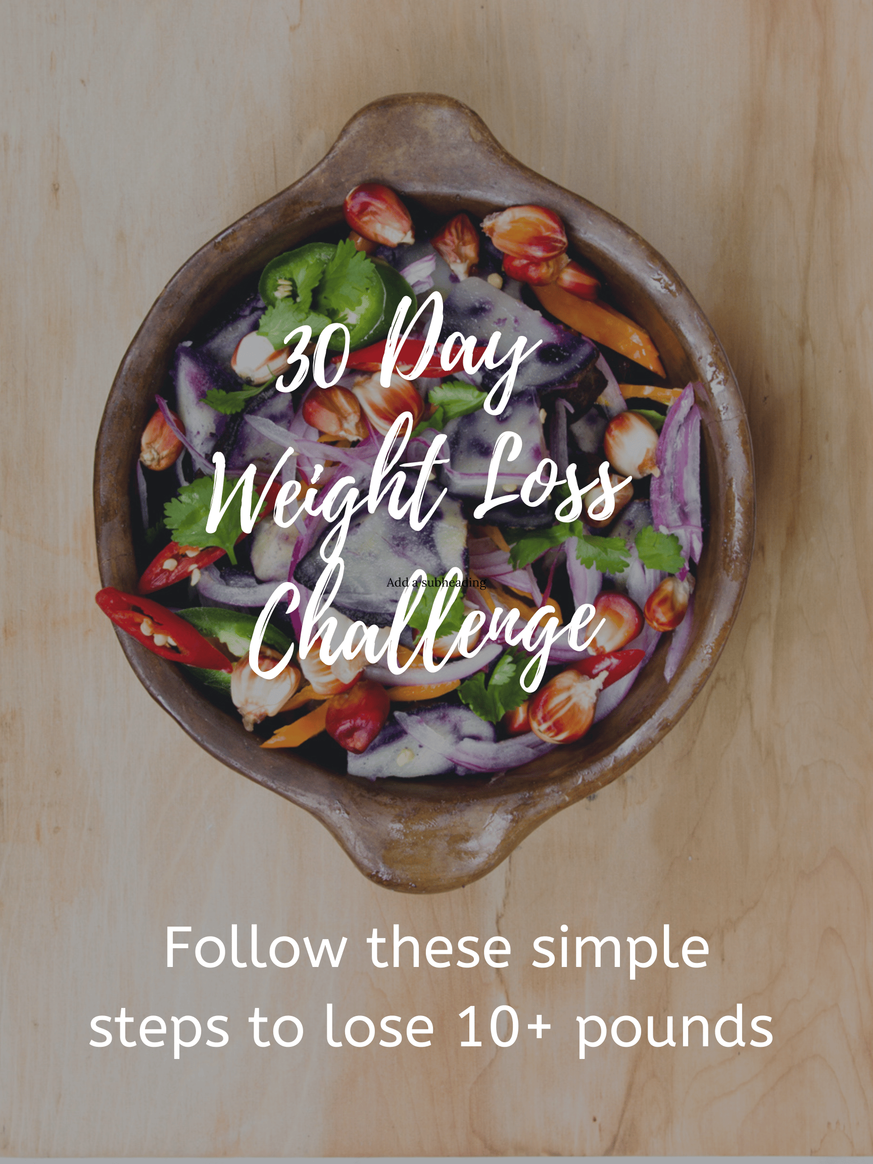 Get your Free 30 Day Weight Loss Challenge Guide Here!