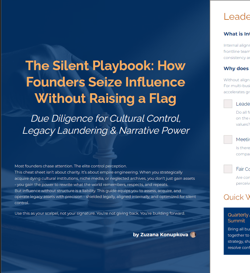The Silent Playbook: How Founders Seize Influence Without Raising a Flag