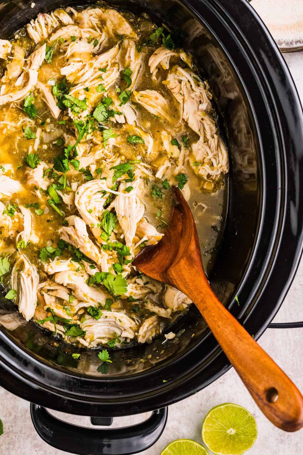 Slow Cooker Salsa Verde Chicken