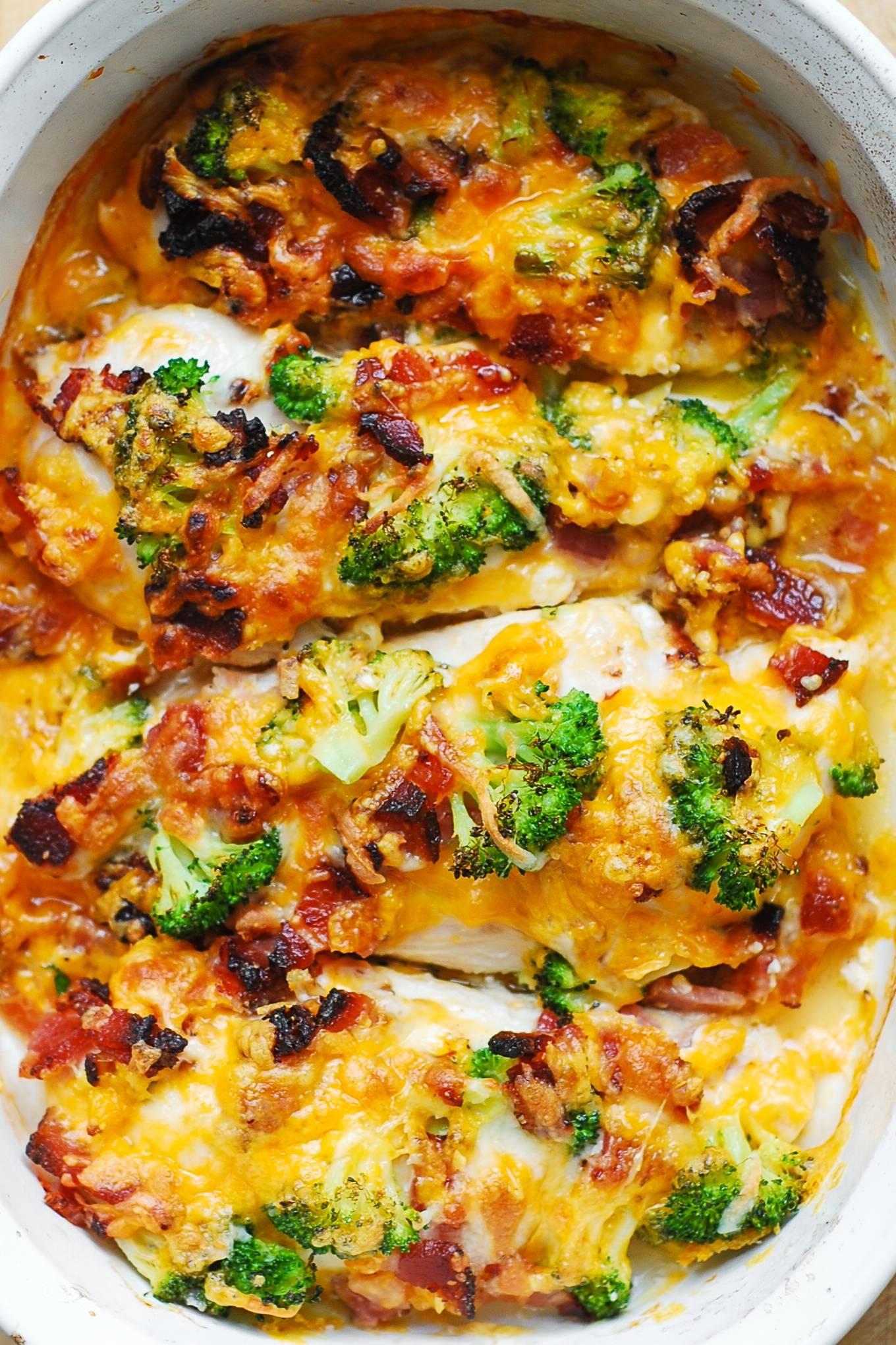 Broccoli Bacon Cheddar Chicken Bake.