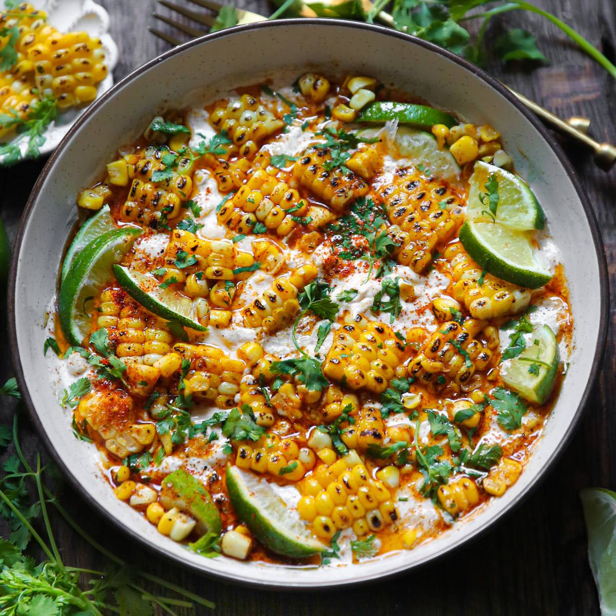 Mexican Street Corn Dip in a bowl.