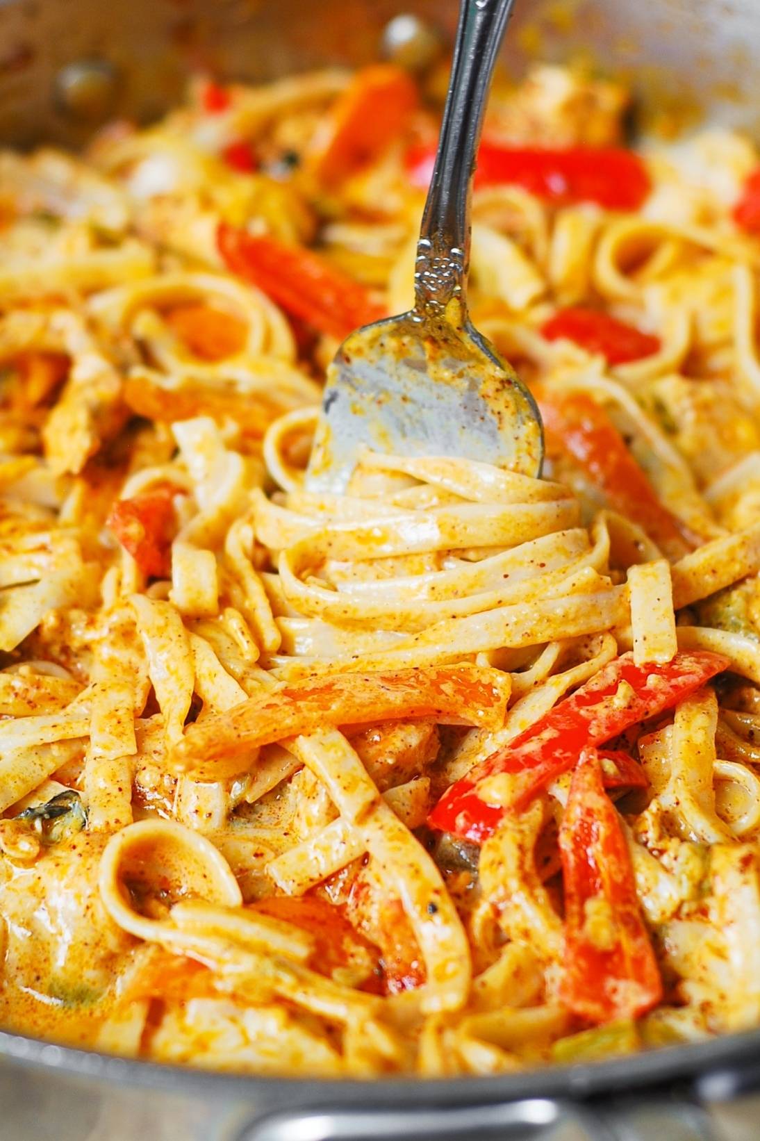 Creamy Mexican Chicken Pasta