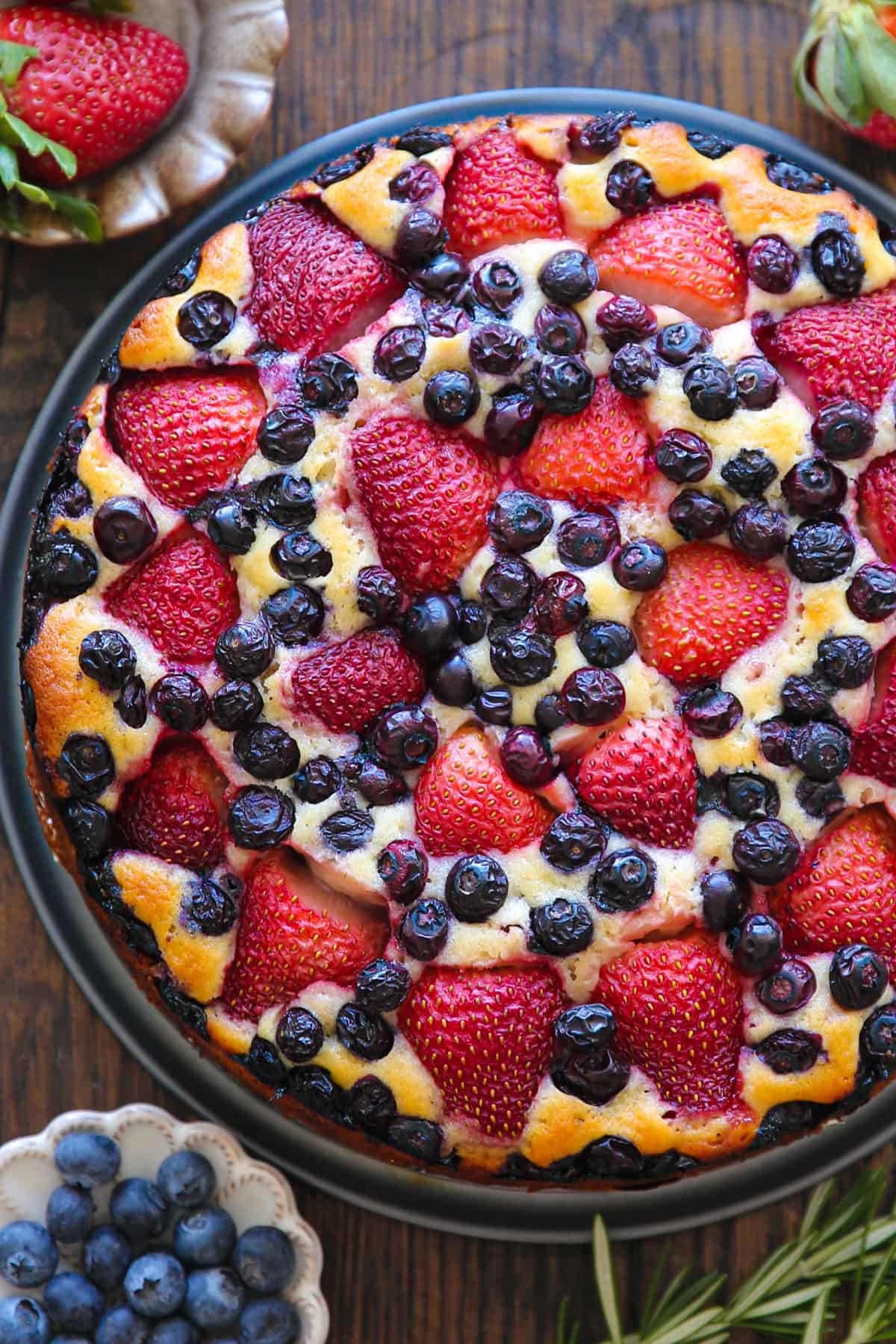 Strawberry Blueberry Cake