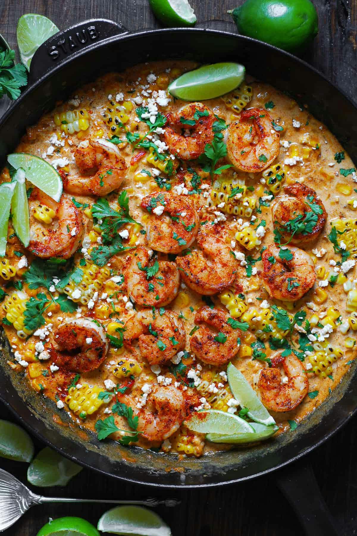 Mexican Street Corn Shrimp.