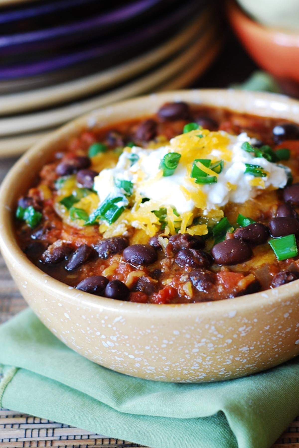 Black Bean Beef Chili.