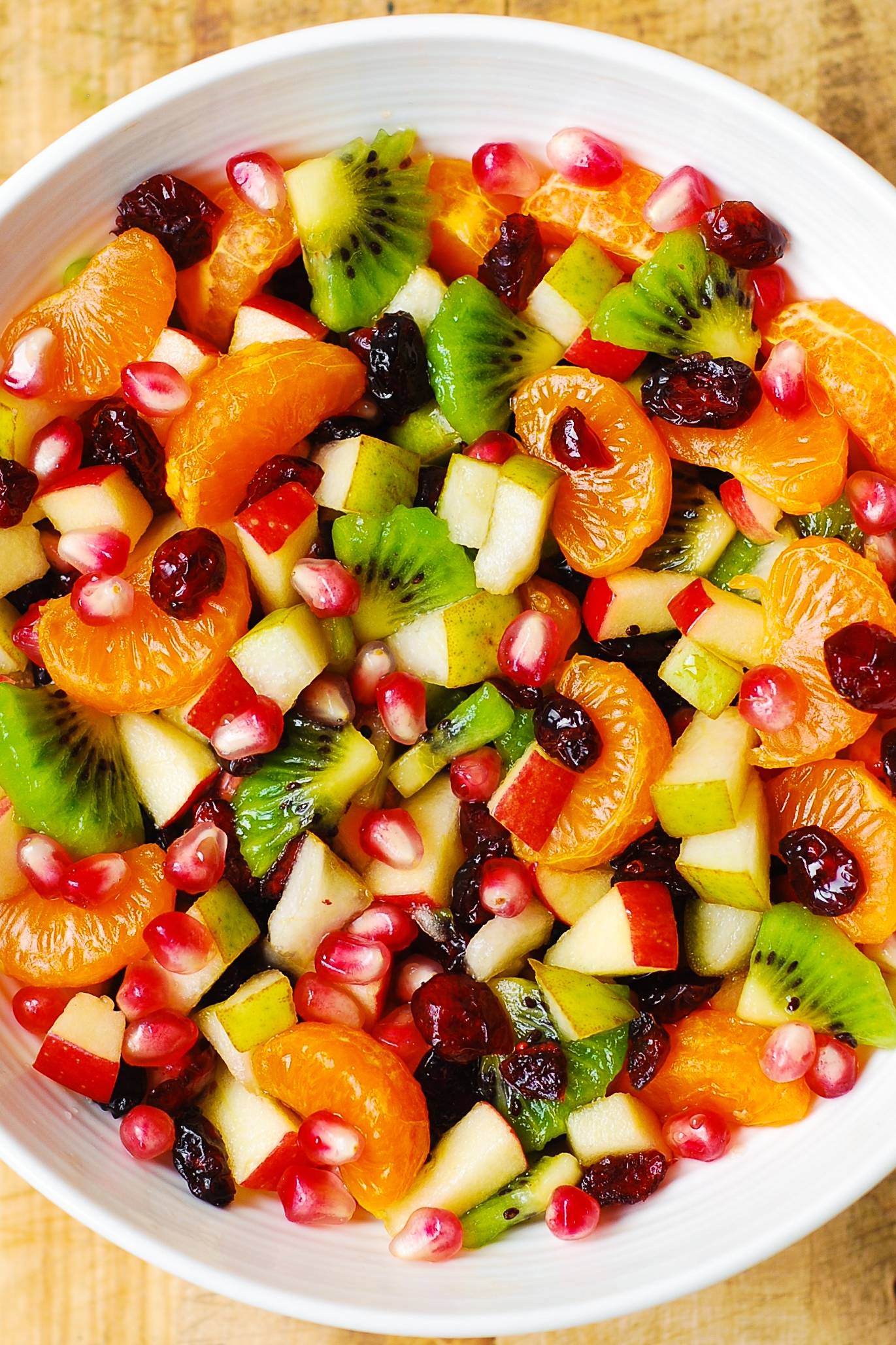 Fruit Salad with Maple-Lime Dressing.
