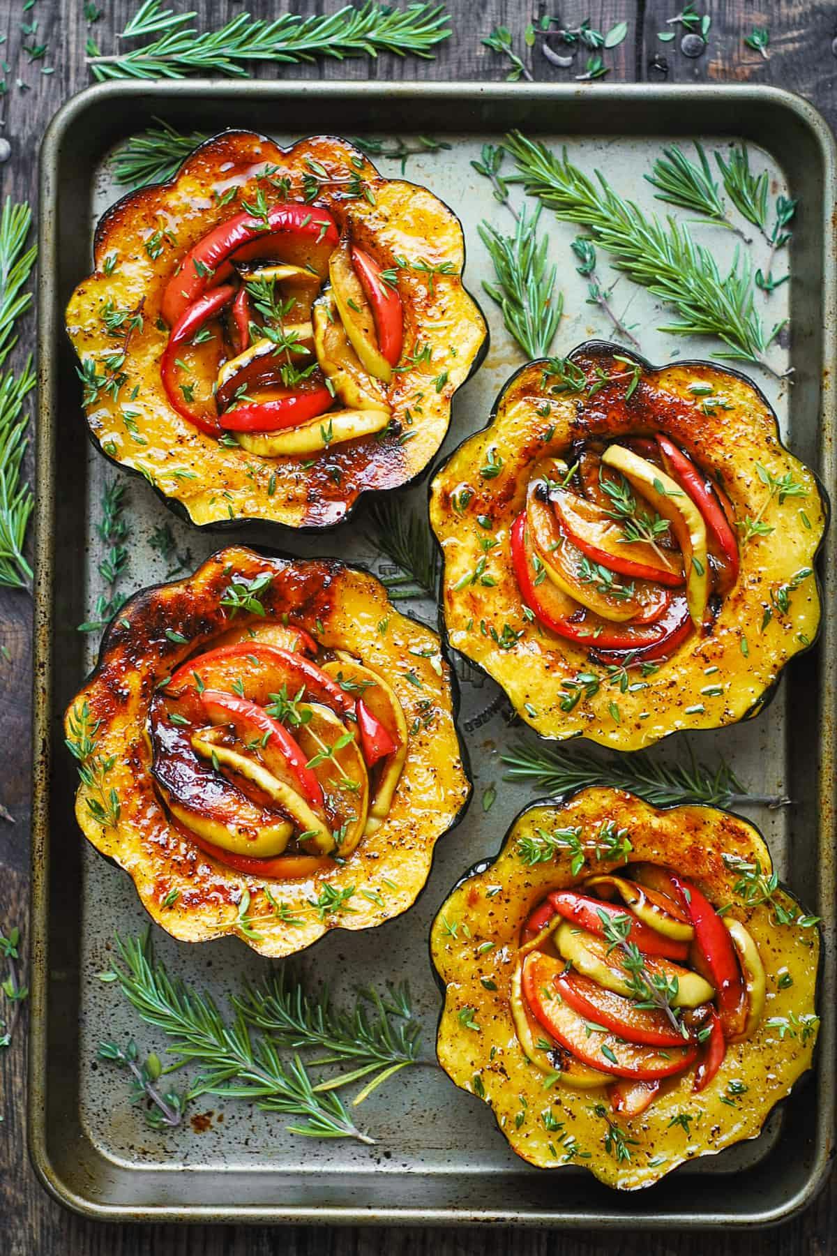 Acorn Squash Stuffed with Apples