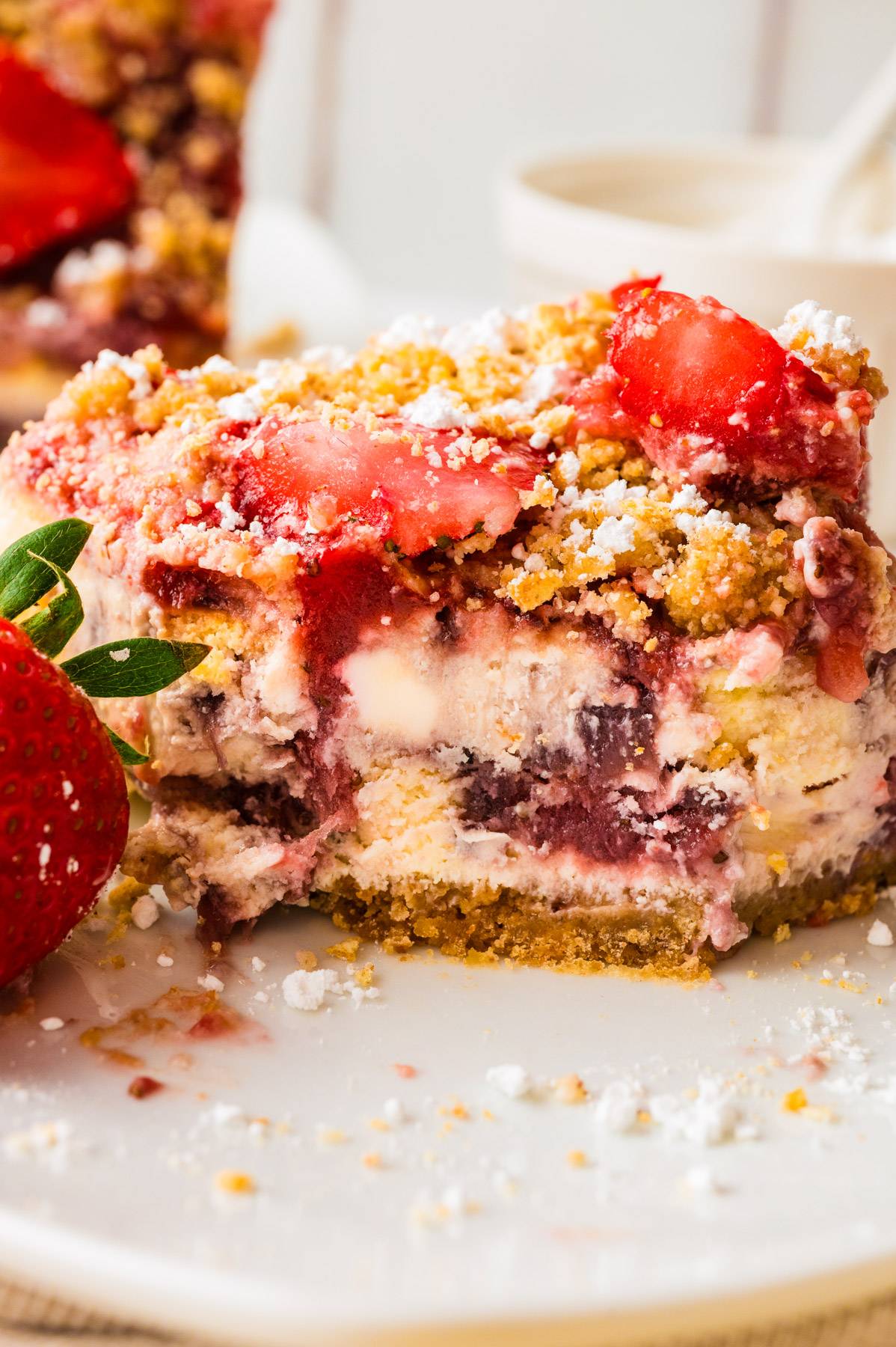 Strawberry Cheesecake Bars.