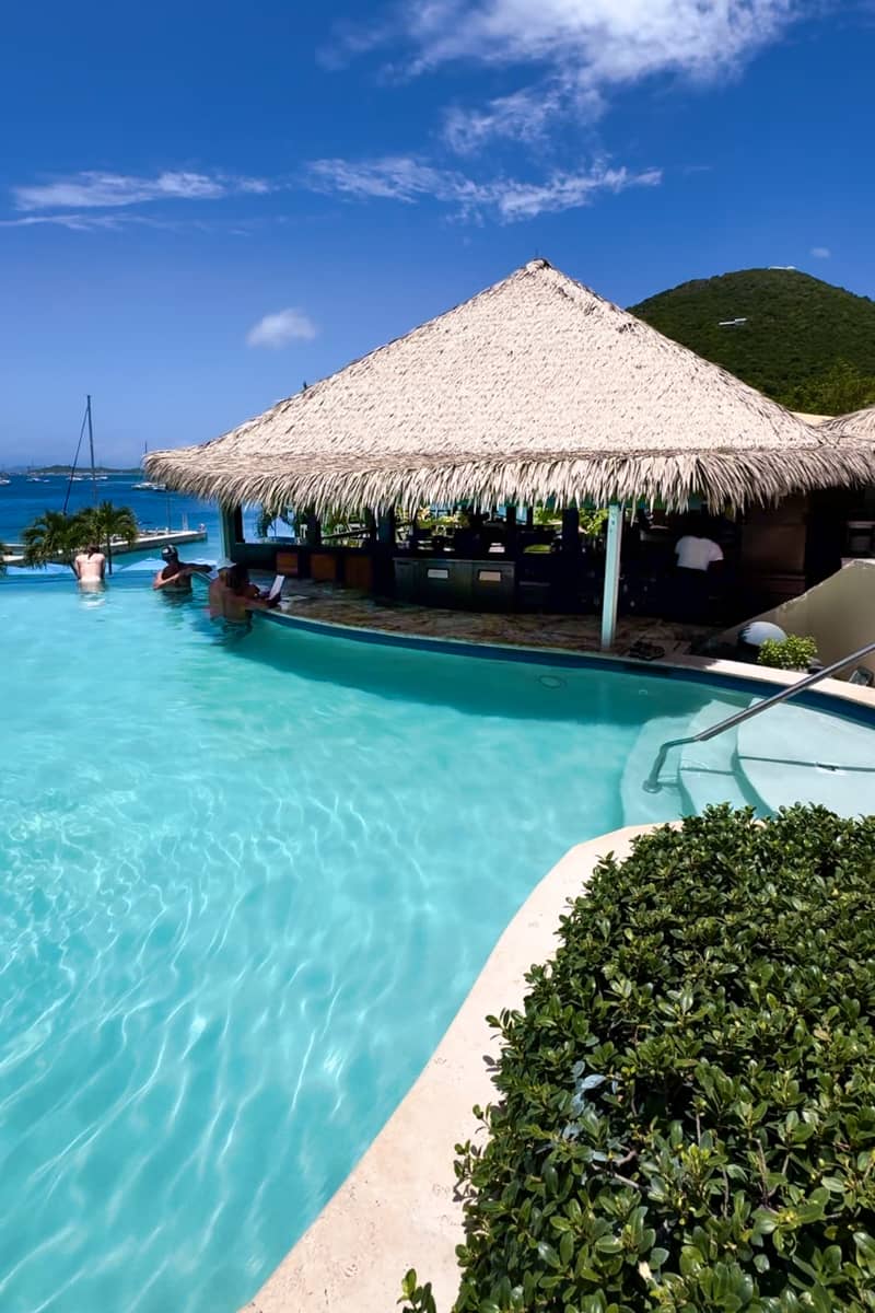 swimming pool at Scrub Island Resort, Spa & Marina.