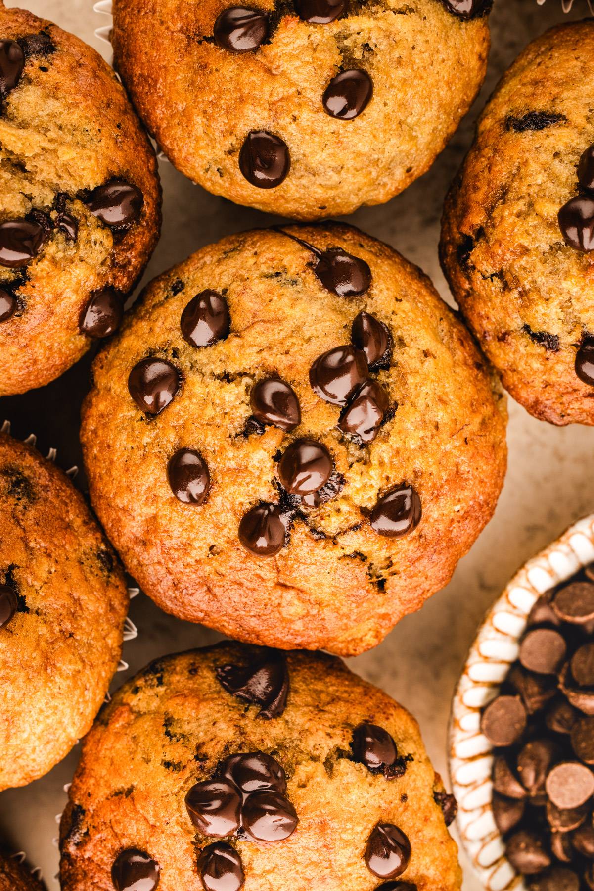 Banana Chocolate Chip Muffins.