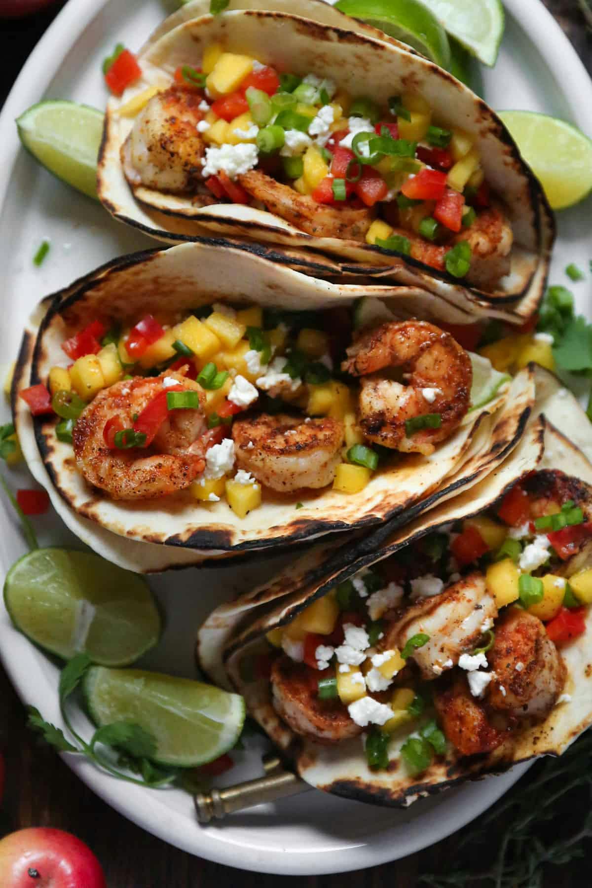 Shrimp Tacos with Mango Salsa