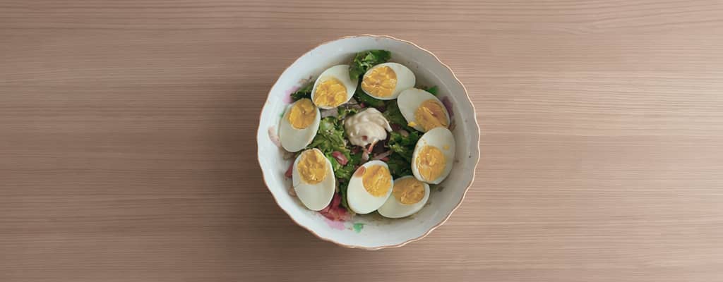 A potato-sardine salad bowl
