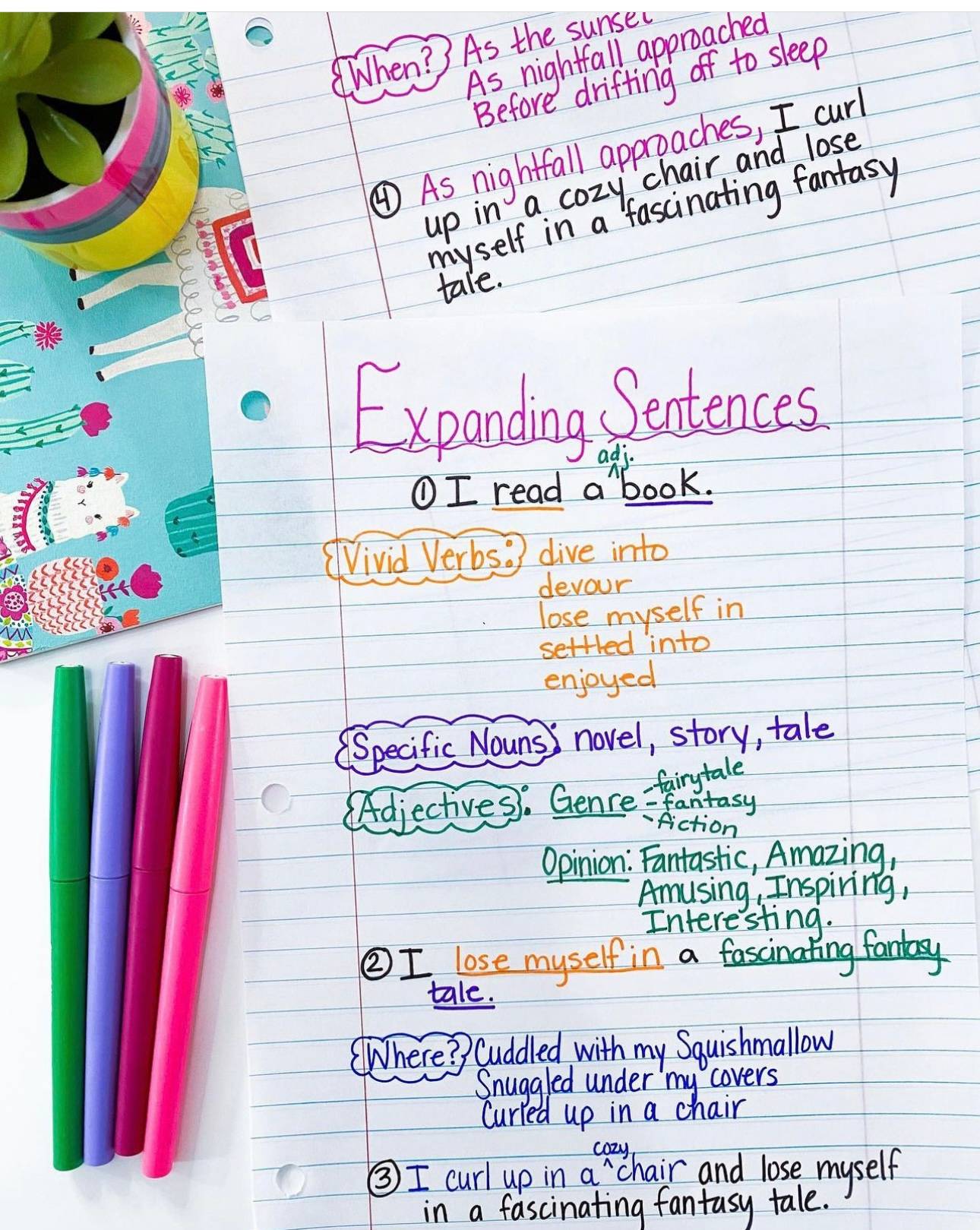 Expanding Sentences