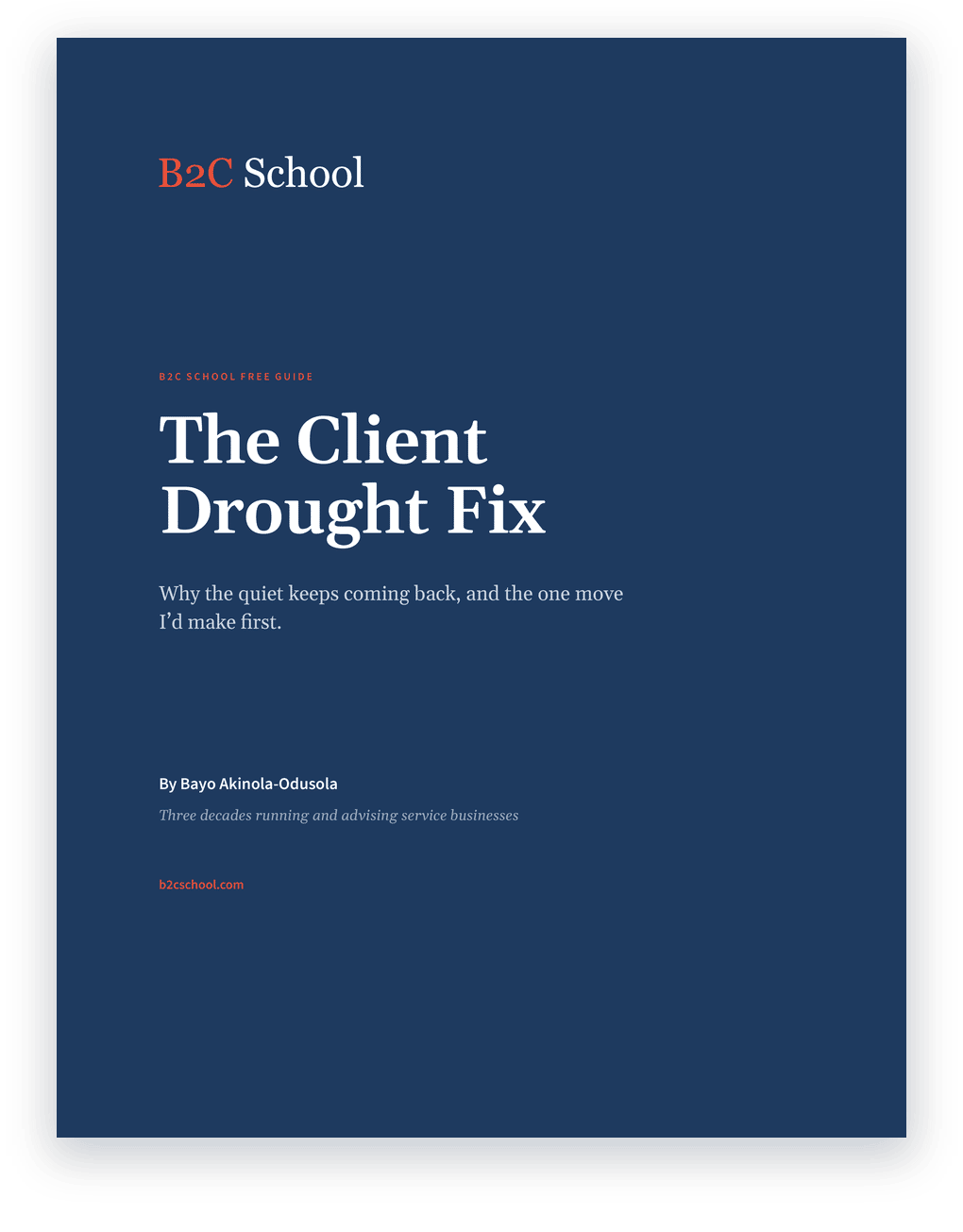 The Client Drought Fix guide cover
