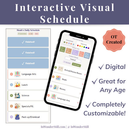Interactive Visual Schedule- TPT Cover + thumbnails