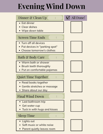 Research Based Evening Wind Down