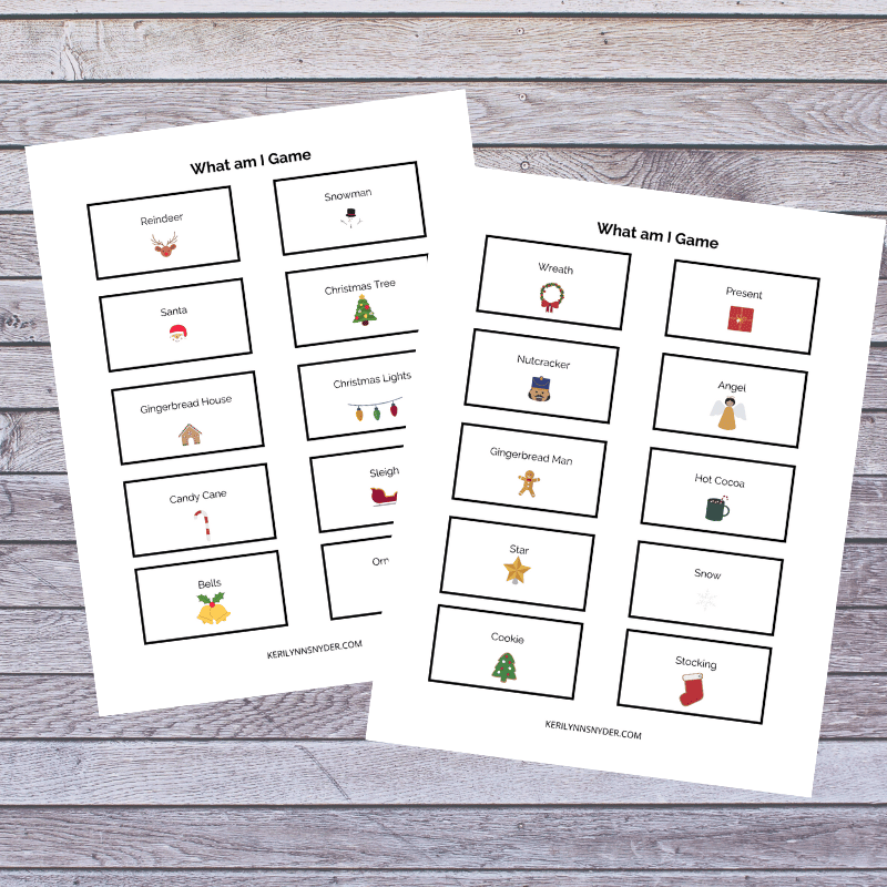 Christmas Family Printables