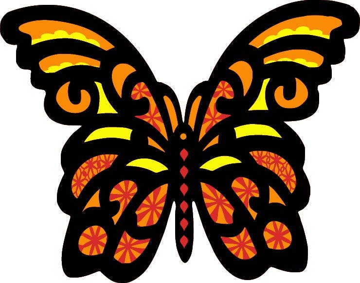 Free Free 220 3D Layered Butterfly Mandala Svg Free SVG PNG EPS DXF File