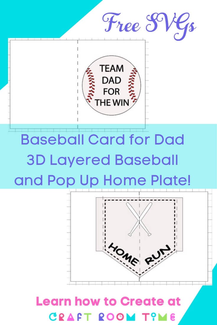 Download Layered Baseball Pop Up Card For Dad With Free Svg Craft Room Time