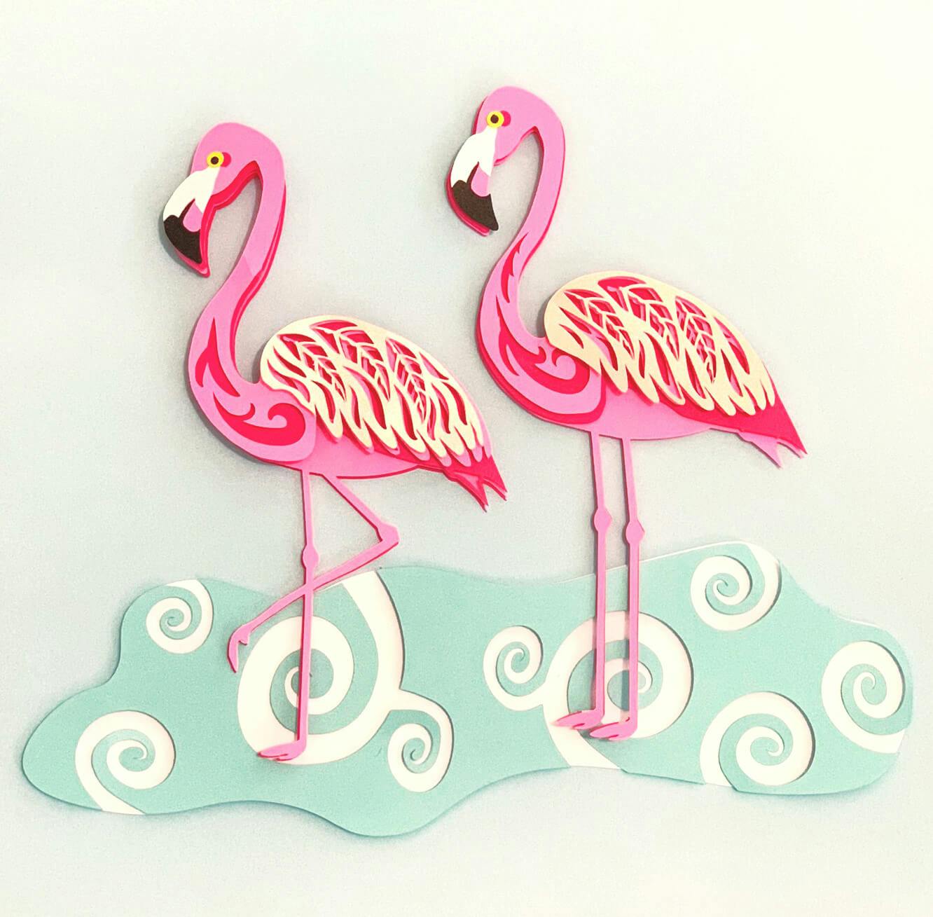 Download Free Layered Flamingo Svg Craft Room Time