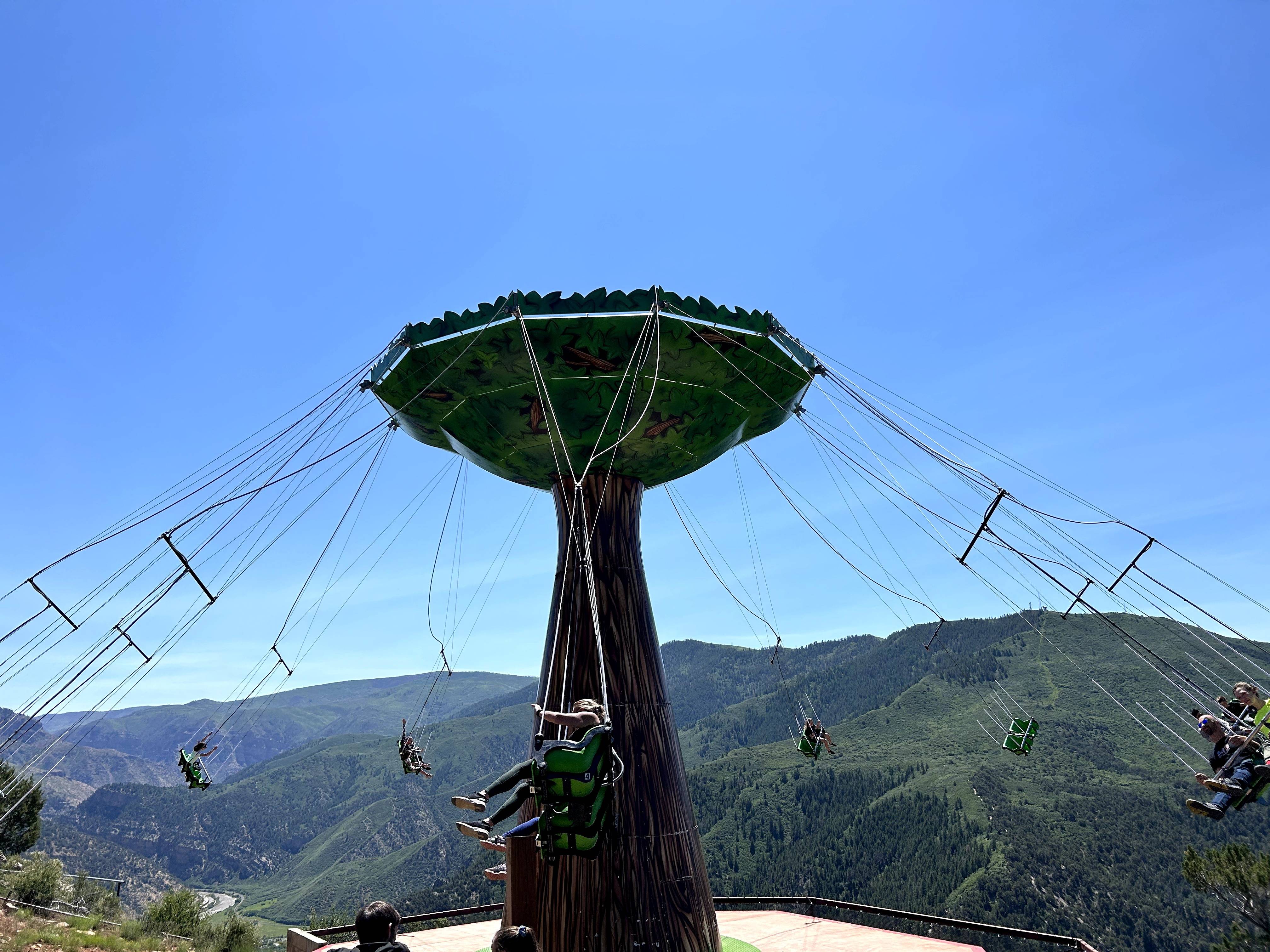 Swing ride at Glenwood Springs Caverns 