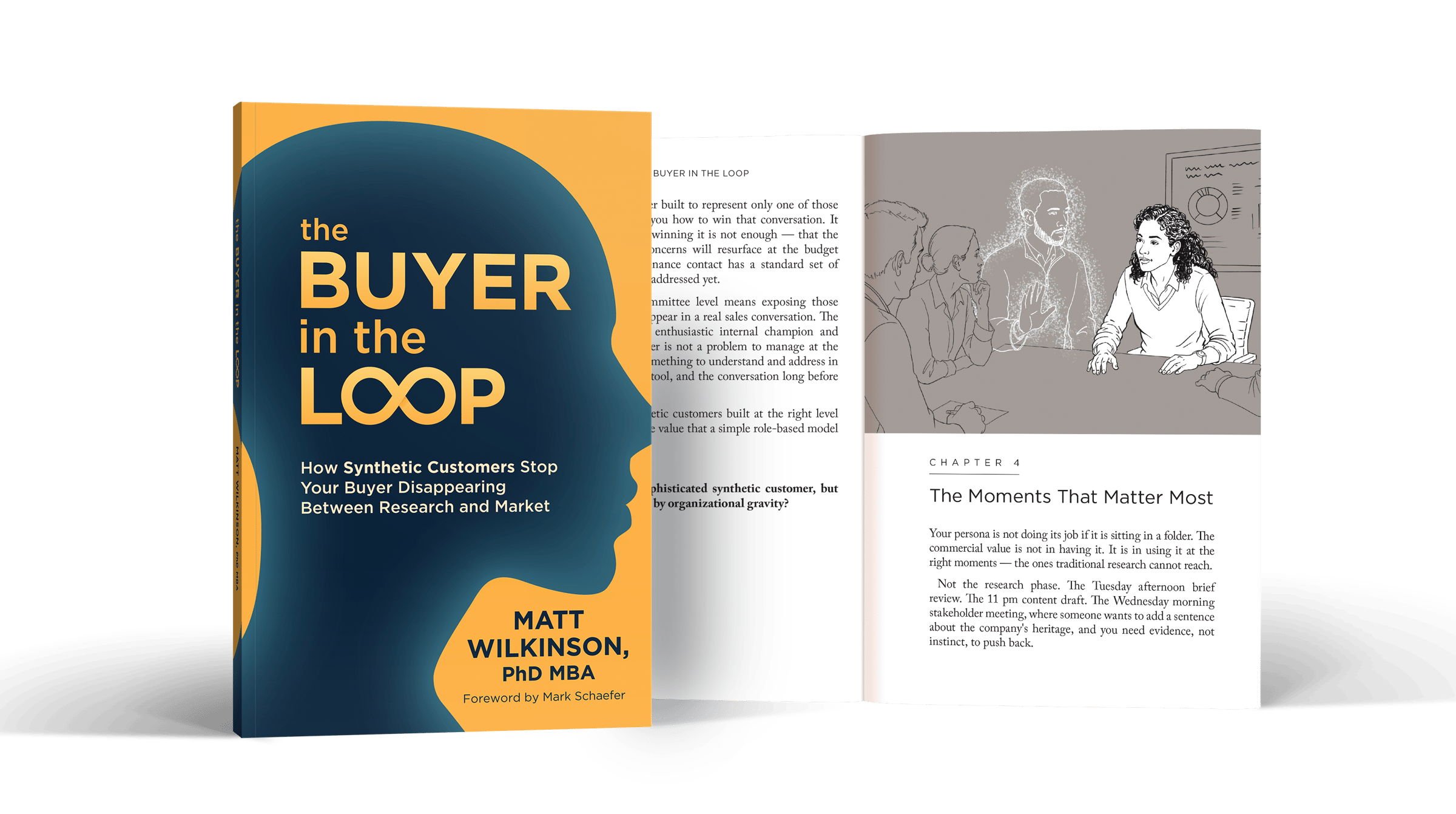 The Buyer in the Loop book and interior spread
