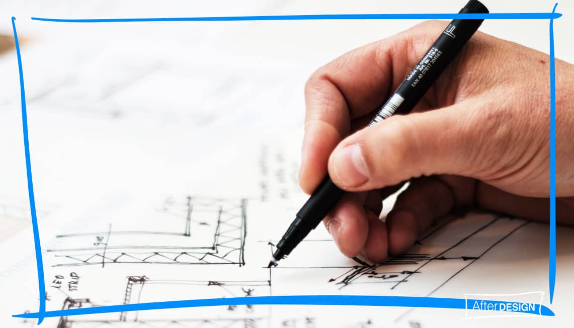 Drawing plans by hand