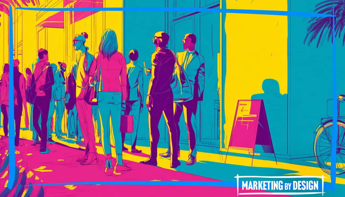 People waiting in line for a club (your content)
