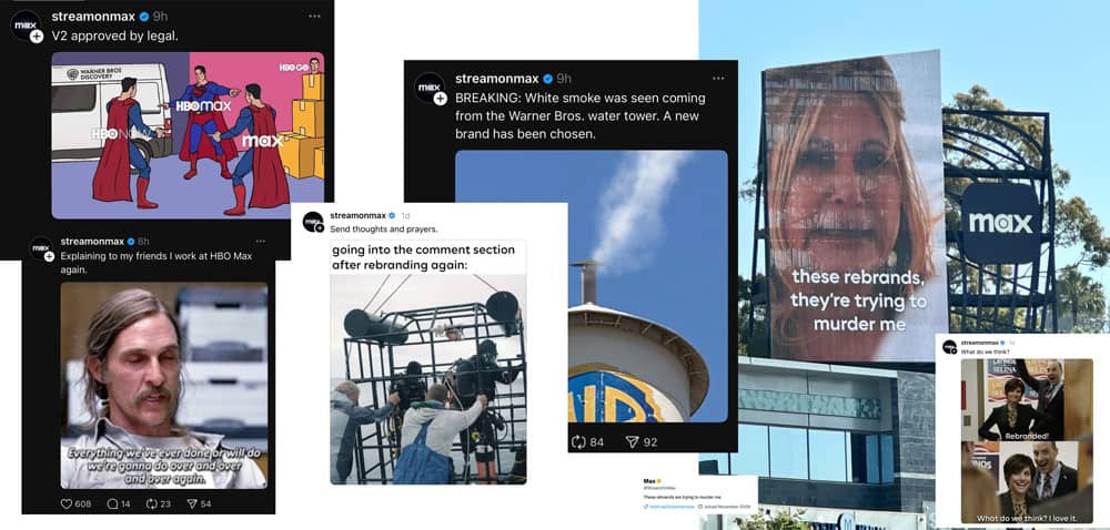 Examples of HBO's social posts