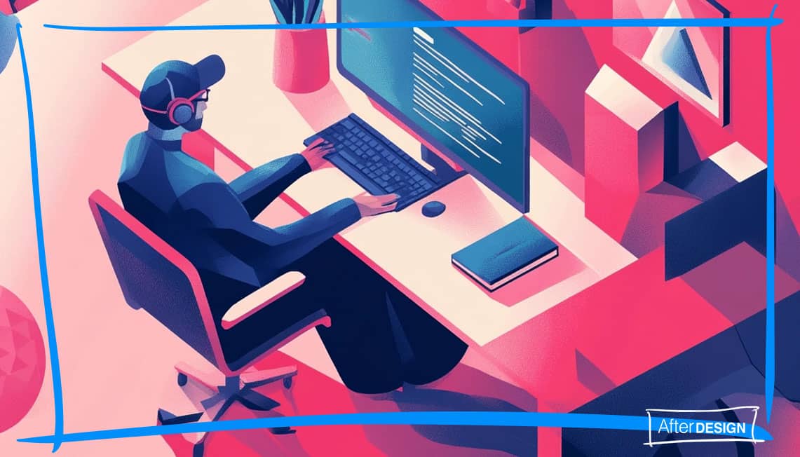 Designer working after hours