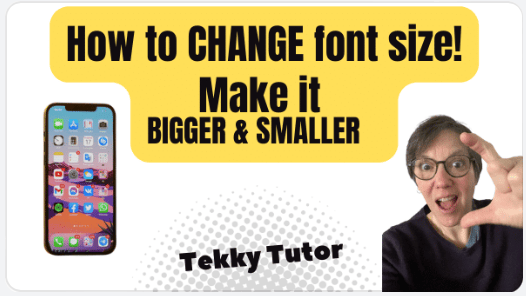 Change Text Size Easily in iPhone/iPad
