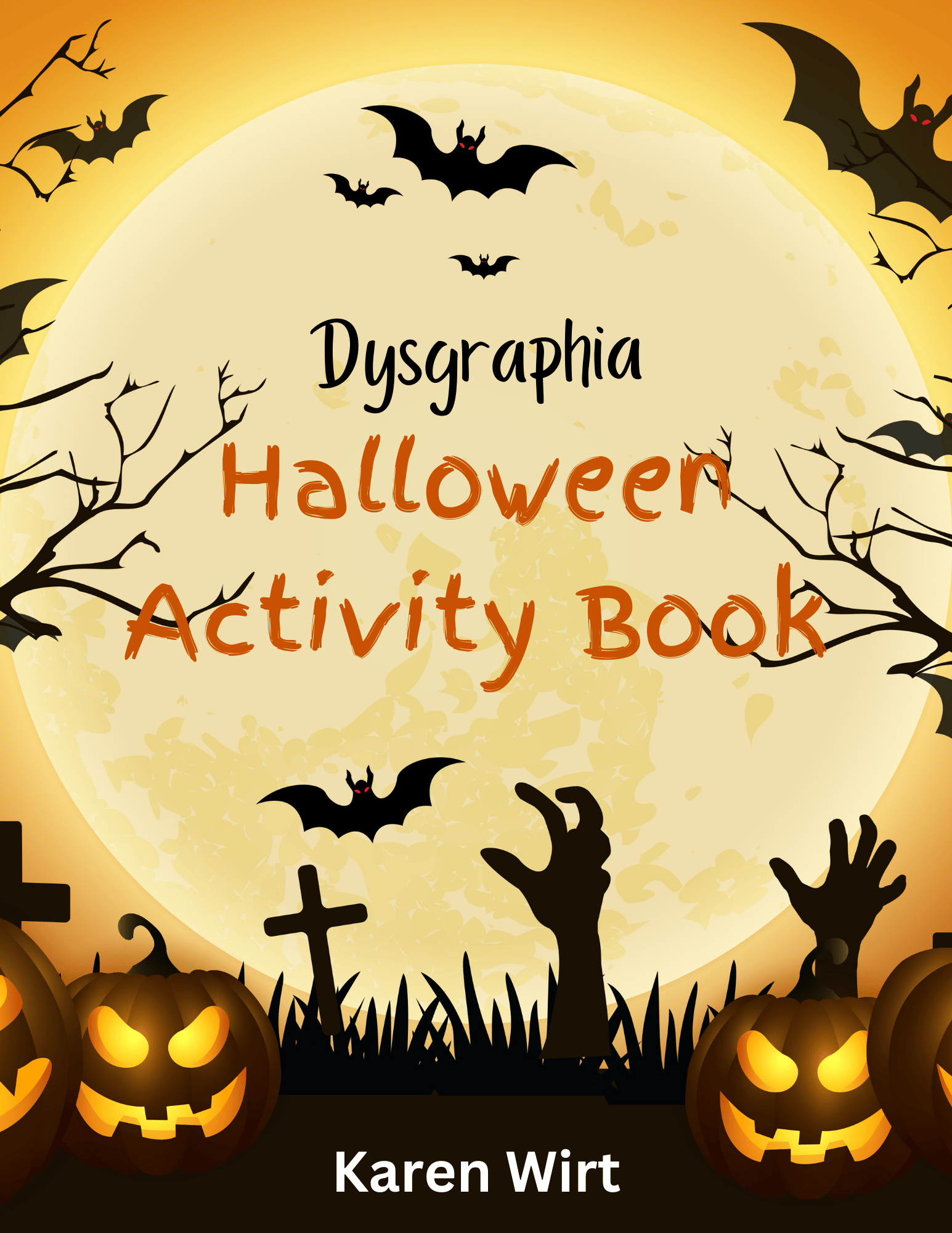 Dysgraphia Halloween Activity Book