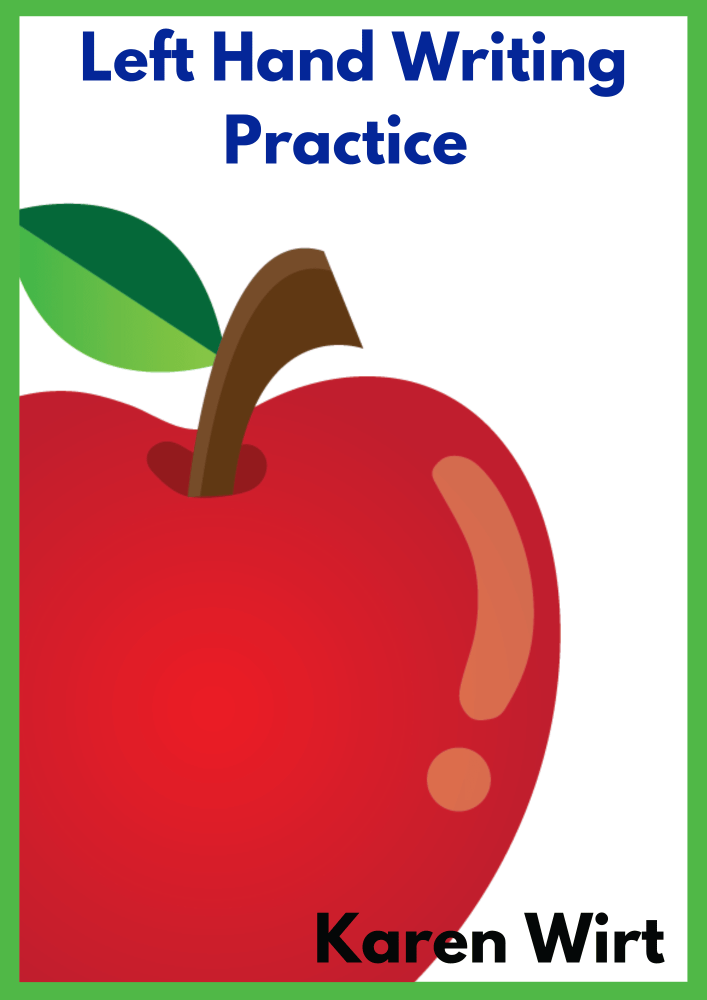Left Hand Writing Practice Book