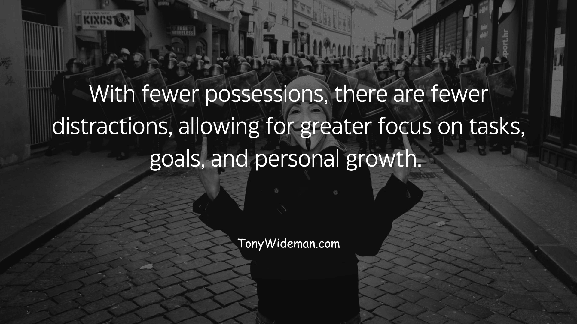 With fewer possessions, there are fewer distractions, allowing for greater focus on tasks, goals, and personal growth. 