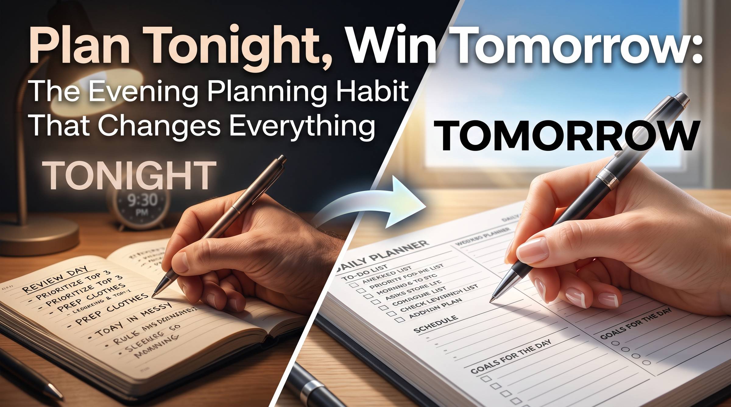 Plan Tonight, Win Tomorrow: The Evening Planning Habit That Changes Everything