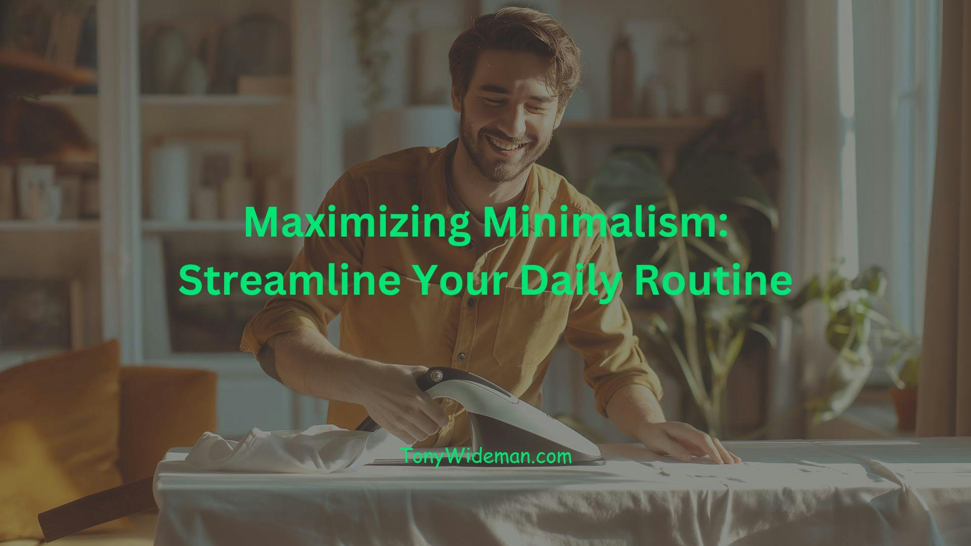 Maximizing Minimalism: Streamline Your Daily Routine