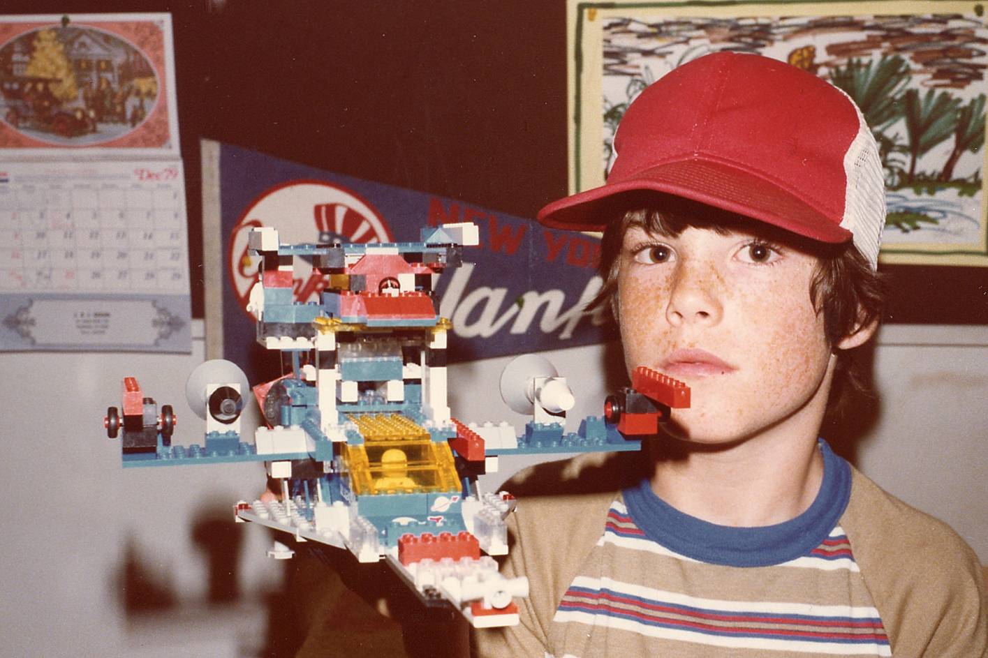 Yours truly with my Lego space cruiser