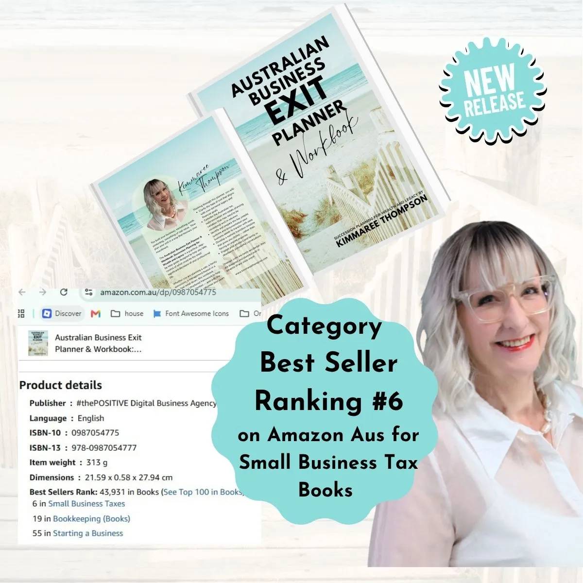 SHOWING THE AMAZON AUSTRALIA BEST SELLER RANKINGS WHERE Australian Business Exit Planner & Workbook IS RANKED #6
