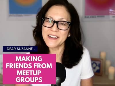 Suzanne Oshima, Life Coach for Women Over 50, discussing making friends from meetup groups