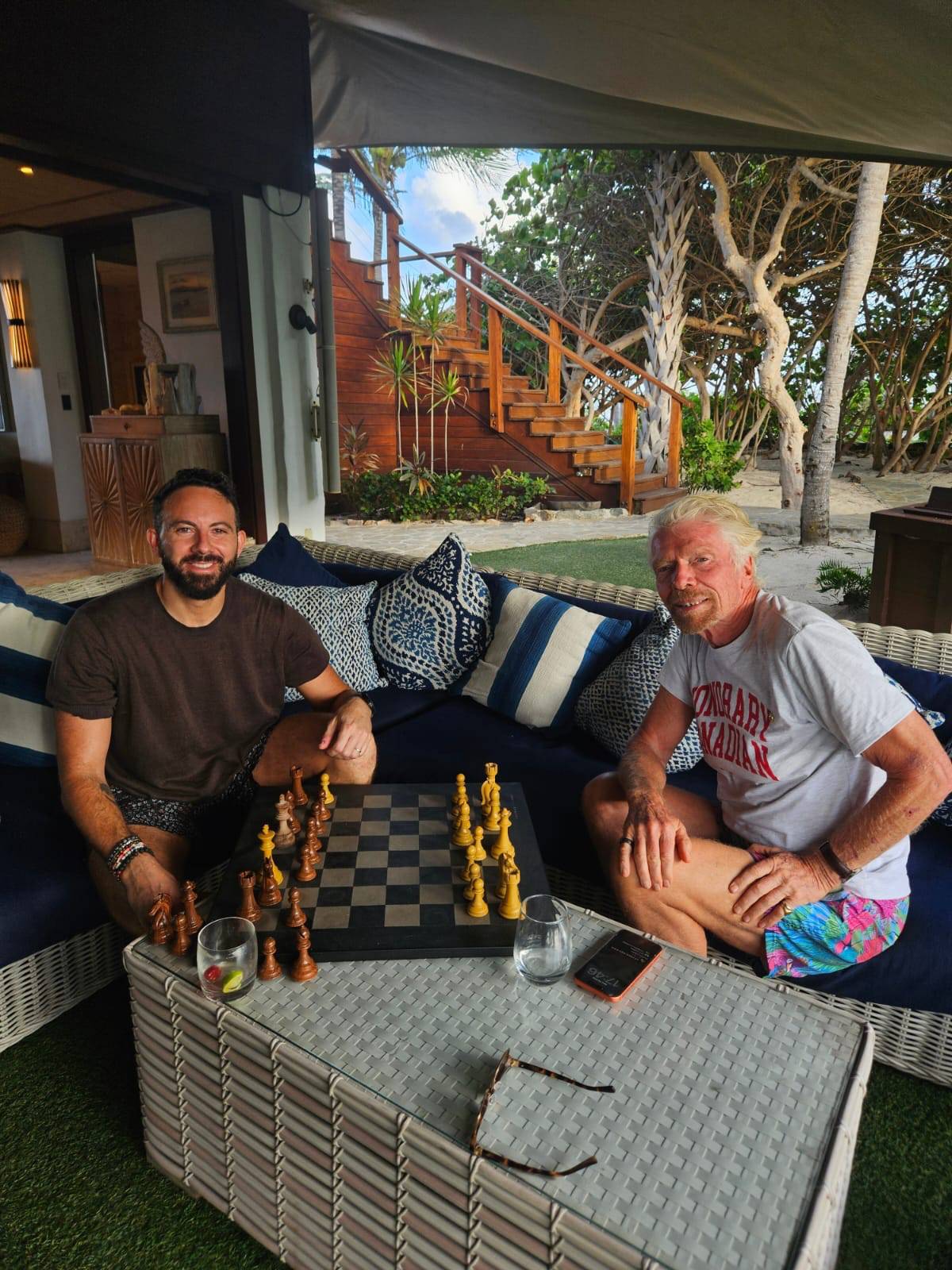 Not everyday you get a chance to play chess with Richard Branson