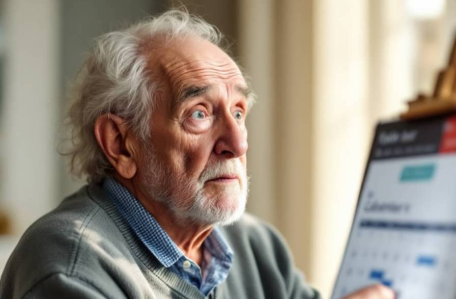 confused elderly man