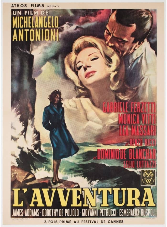 Movie poster for L'Avventura (Michelangelo Antonioni, 1960)
