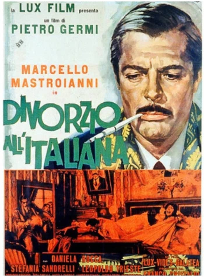 Movie poster for "Divorce Italian Style" (Pietro Germi, 1961)