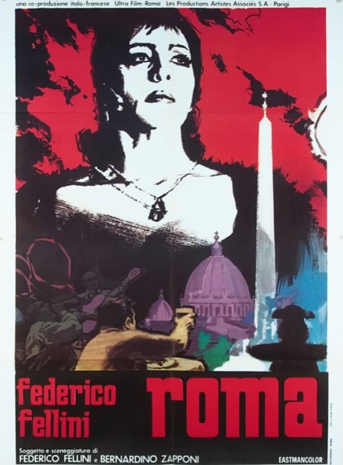 Movie poster for "Roma" (Federico Fellini, 1972)