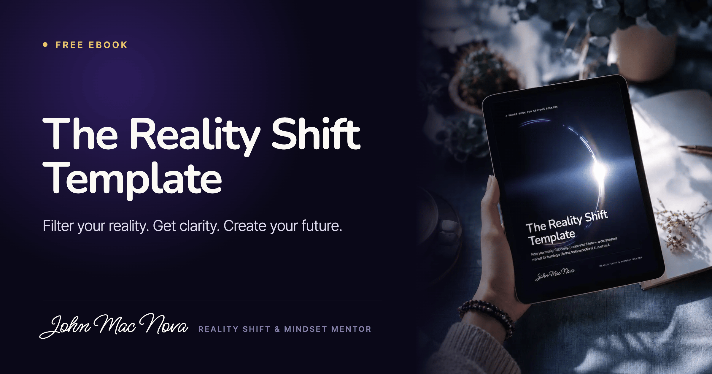 The Reality Shift Template book