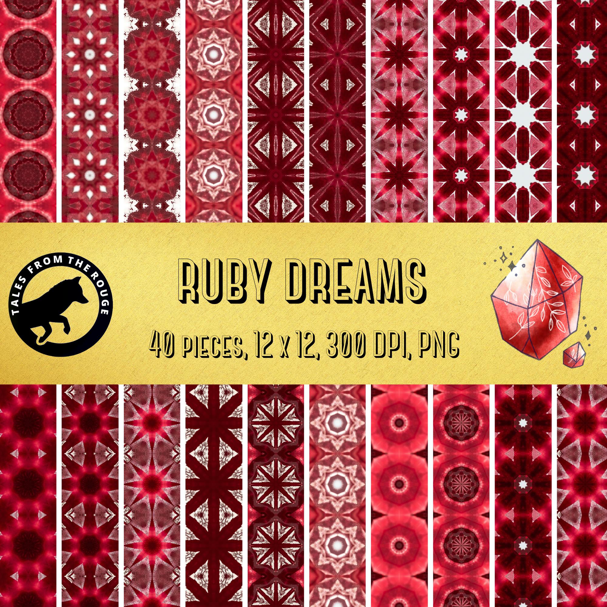Ruby Dreams 40 Piece Paper Pack (Commercial Usage)