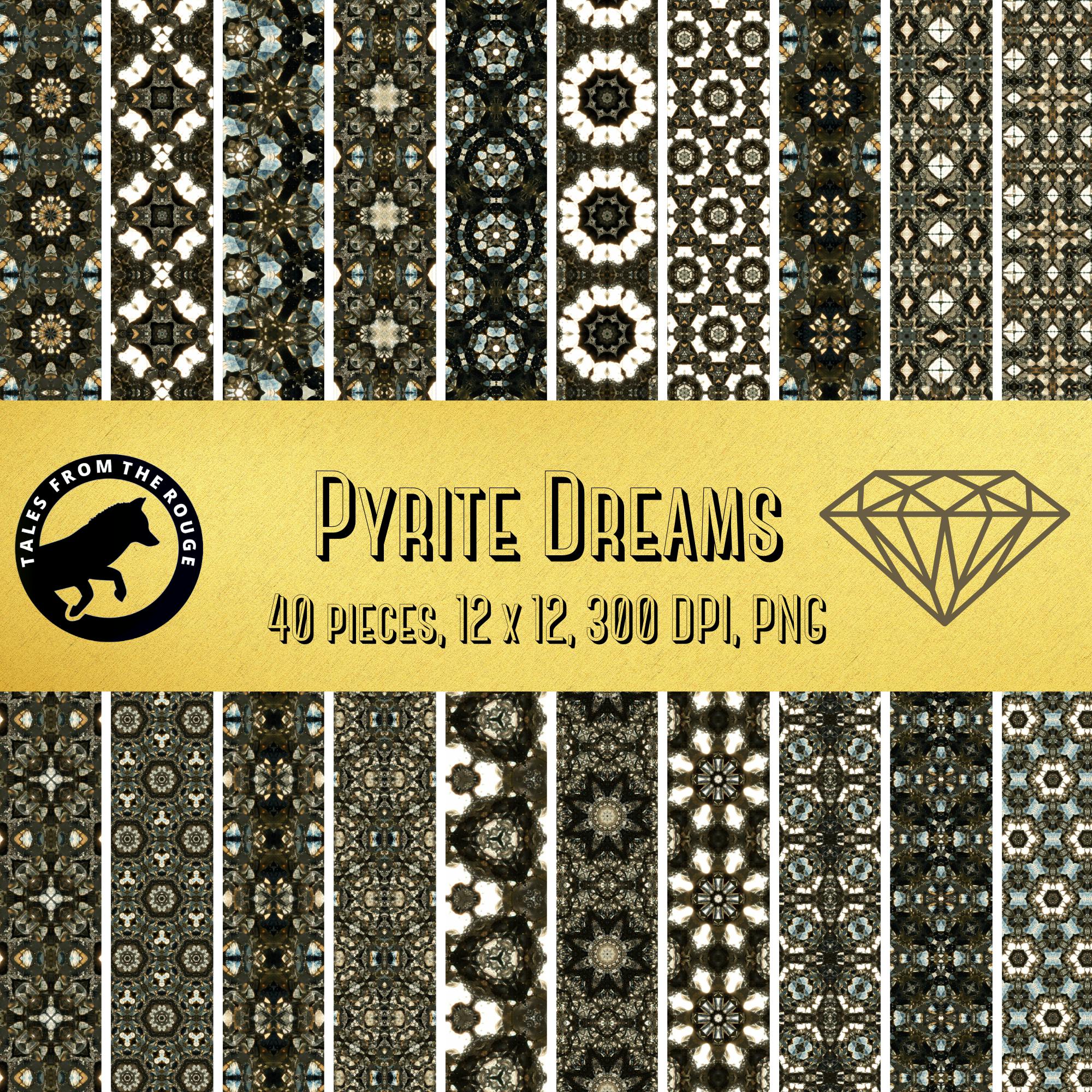 Pyrite Dreams 40 Piece Paper Pack (40 pieces, Commercial Use)