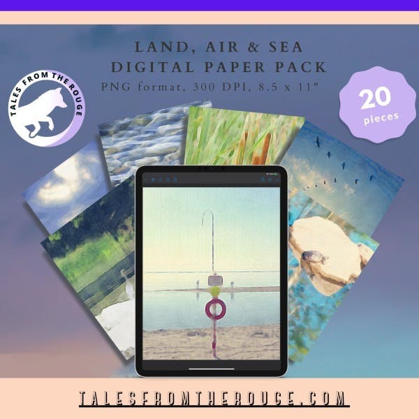The Land Air and Sea Digital Wall Art Collection