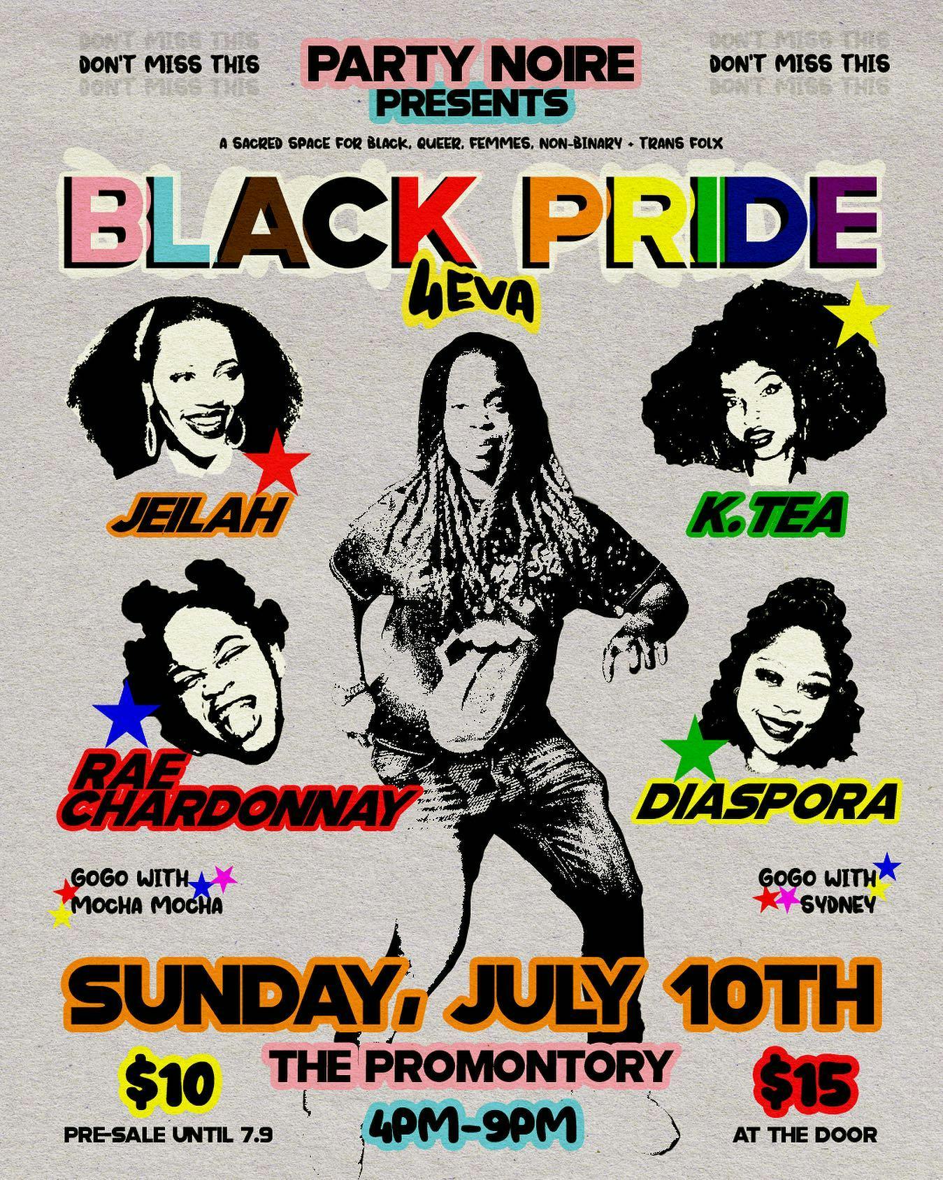 Honoring queer legends in music and the sounds they pioneered with groovy tunes, all kinds of House tones, and funky dance music you won’t be able to stand still to at @partynoire’s Black Pride 4evaaaaa Sunday.    
   
Come enjoy!   
   
🎨 @adobewankenobii   
 .   
.   
.   
.   
.   
#PartyNoire #BlackJoy #chicagoqueers #PartyNoireChicago #blackqueer #POC #QPOC #LGBTQ#chicago #queernightlife #BlackWomen #BlackWomyn#LoveBlackWomen #blacklgbt #blkcreatives #queerevents#blackchicago #QPOCChicago #hereforBlackJoy #lesbiansofcolor #LoveisLove #Pride #QueerChicago  #chicagocreatives#chicagolesbian #chicagoevents #blackqueers