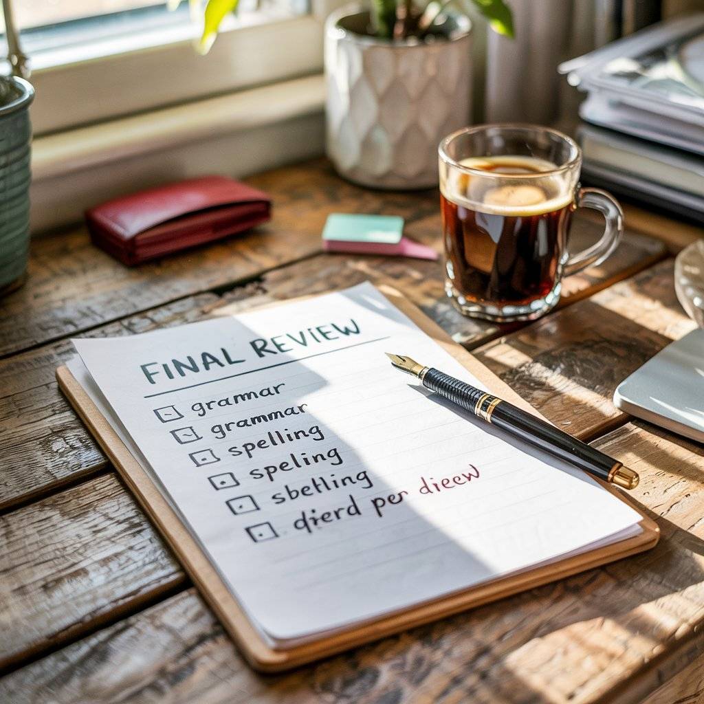 Proofreading checklist